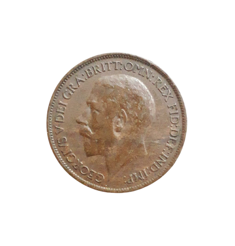 Gran Bretaña 1/2 Penny 1923 KM 809 NO UNC